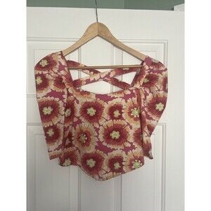 Free People Give Me More Crop Top Short In Pop Combo Size Small NWT